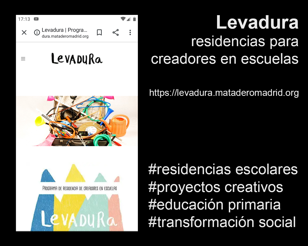 Levadura. Programa de residencia de creadores en escuelas
